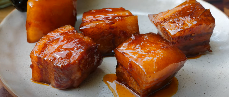 Pork Belly Burnt Ends with Crisp Apple Pickle