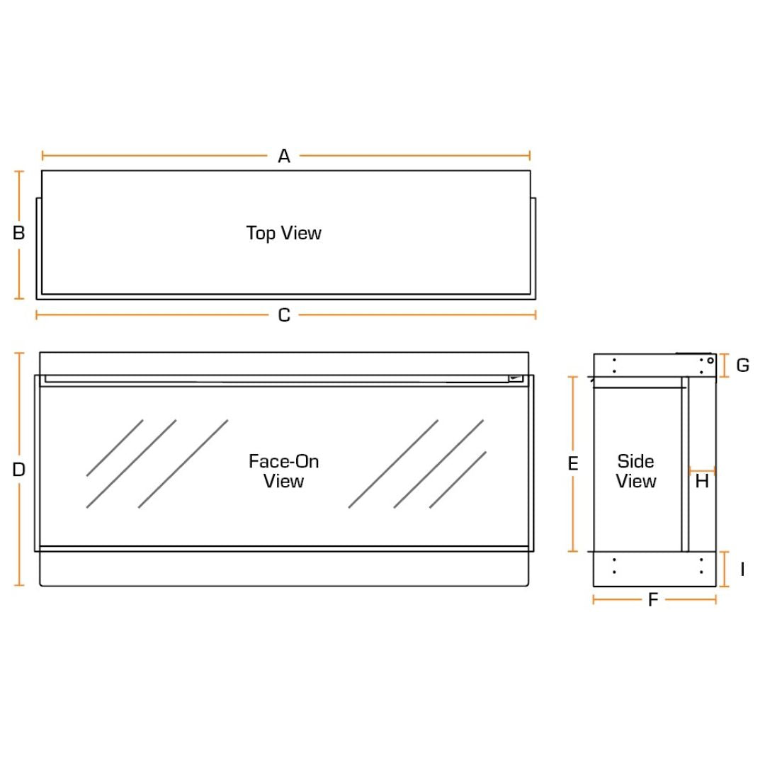 British Fires New Forest 1200 Electric Firebox with Deluxe Real Logs