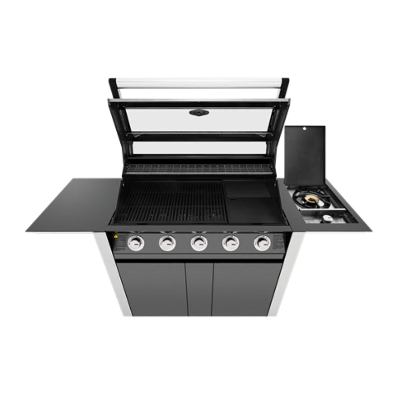 Load image into Gallery viewer, Beefeater 1600 Series 5 Burner Dark BBQ On Trolley W/Side Burner

