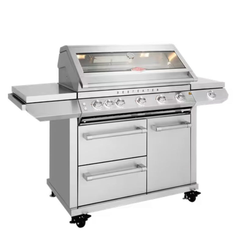 Load image into Gallery viewer, Beefeater 7000 Series Premium 5 Burner BBQ On Trolley W/Side Burner
