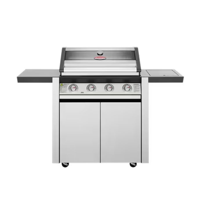 Beefeater 1600 Series 4 Burner Stainless Steel BBQ On Trolley W/Side Burner