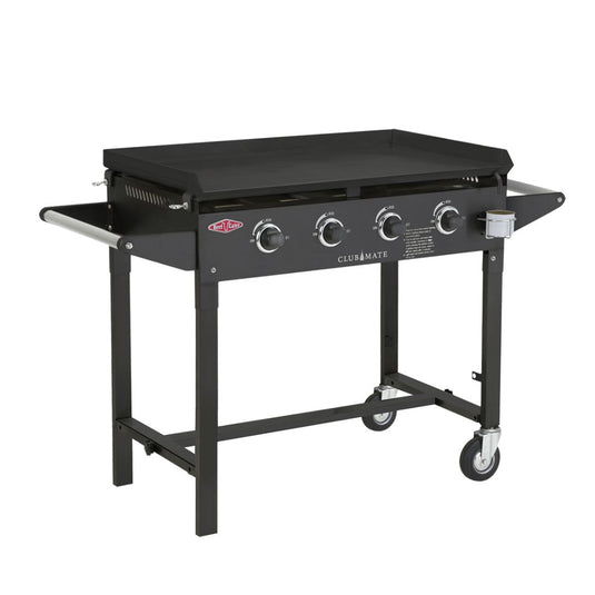 Beefeater Clubmate Black Cast Iron 4 Burner BBQ & Trolley