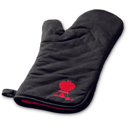 Barbecue Mitt With Red Kettle Motif