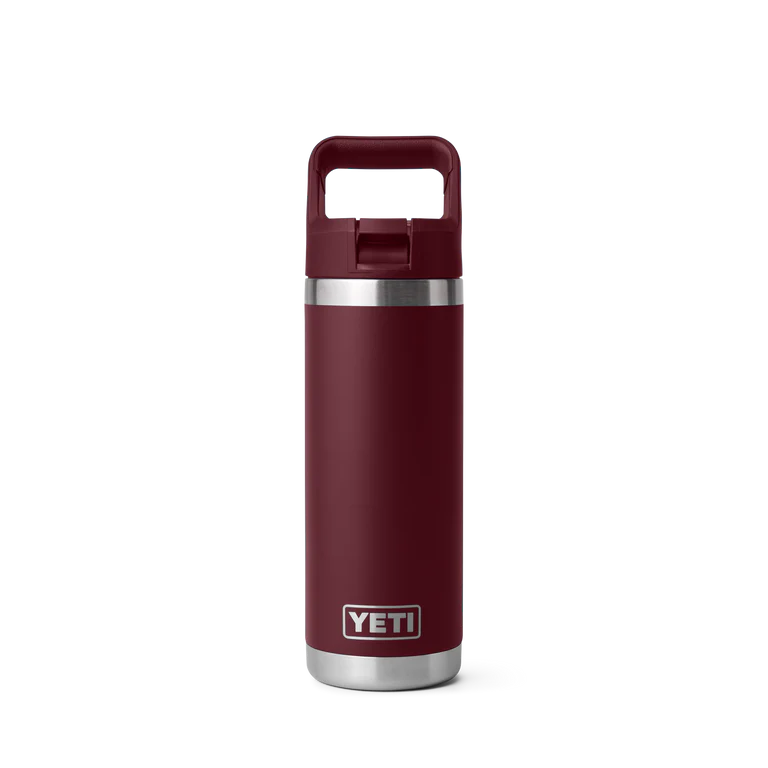 Yeti Rambler 18oz Bottle with Straw Lid | Canyon Red