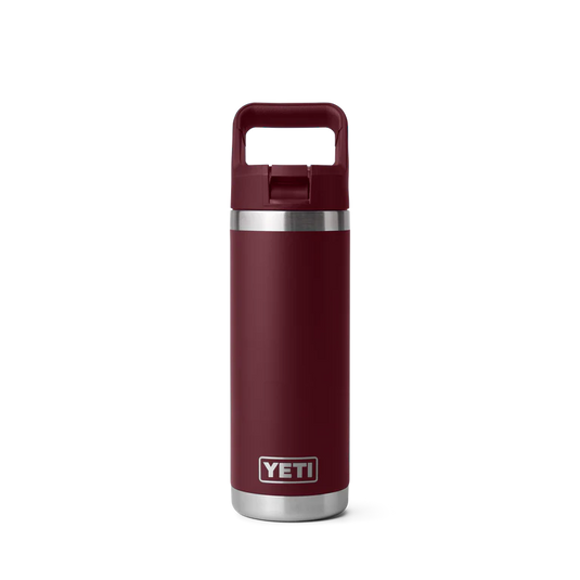 Yeti Rambler 18oz Bottle with Straw Lid | Canyon Red