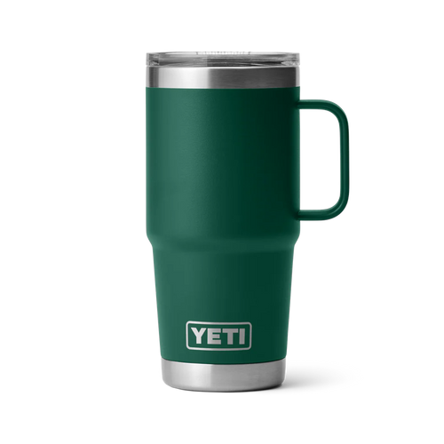 Yeti Rambler 20oz Travel Mug with Stronghold Lid | Black Forest Green