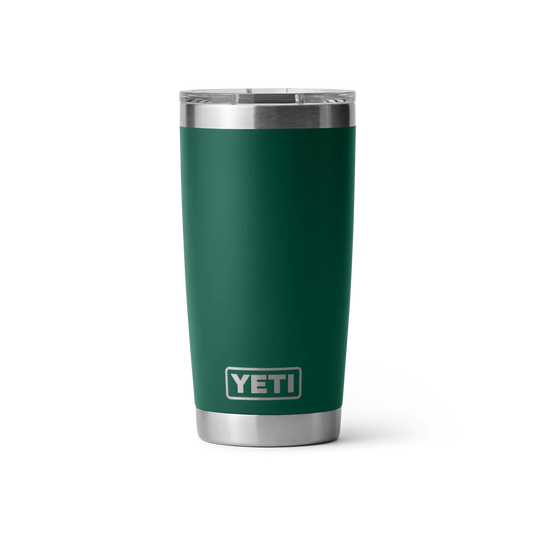Yeti Rambler 20oz Tumbler with MagSlider Lid | Black Forest Green