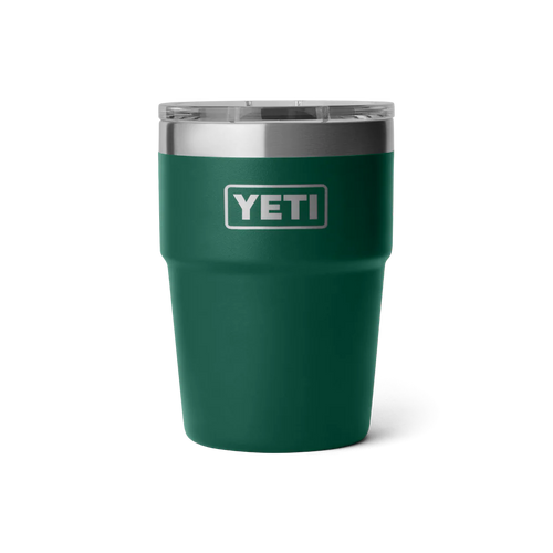 Yeti Rambler 16oz Stackable Cup with MagSlider Lid | Black Forest Green