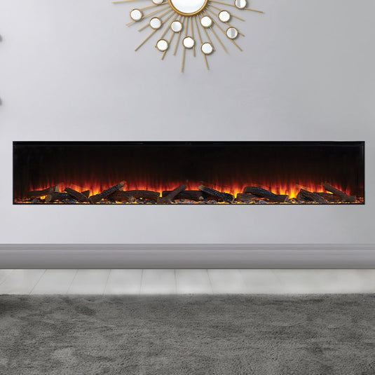 British Fires New Forest 2400 Inset Electric Firebox with Ceramic Logs