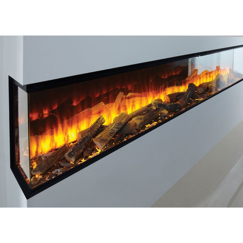 Load image into Gallery viewer, British Fires New Forest 2400 Inset Electric Firebox with Ceramic Logs
