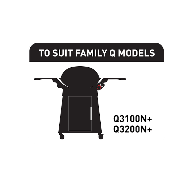 Family Q Premium barbecue and cart cover (Q3X00N)