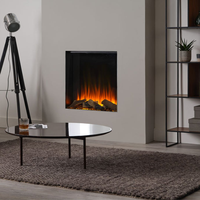 British Fires New Forest 650 Inset Electric Firebox with Ceramic Logs