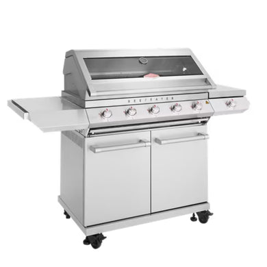 Beefeater 7000 Series 5 Burner BBQ On Trolley W/Side Burner