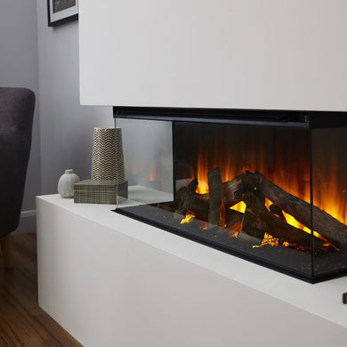 British Fires New Forest 870 Inset Electric Firebox with Ceramic Logs