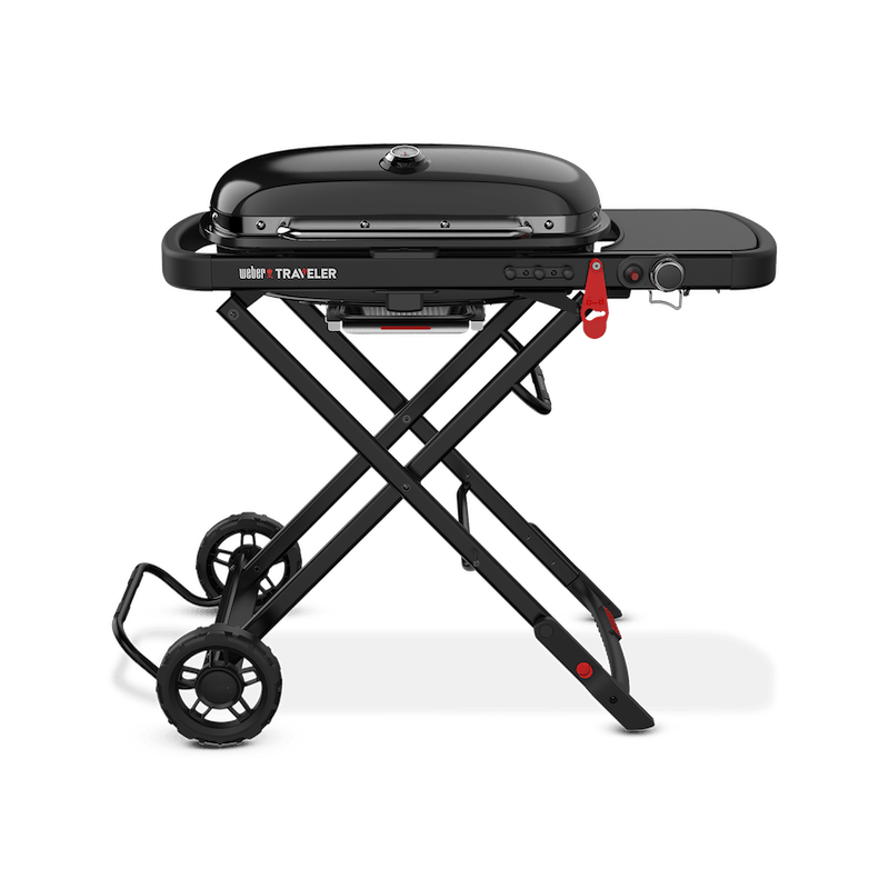 Load image into Gallery viewer, Weber Traveler Stealth LP with Half Griddle

