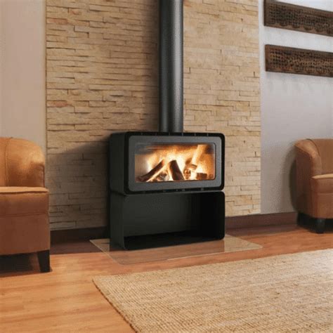 ZZ ADF Hayra V85VL Freestanding Heater with Black Steel Base