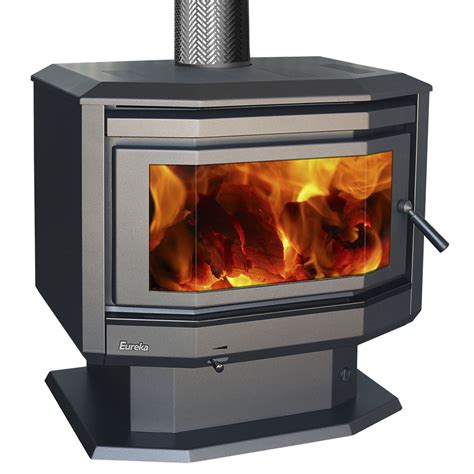 ZZ Eureka Solitaire | Bay Window Free Standing Wood Heater