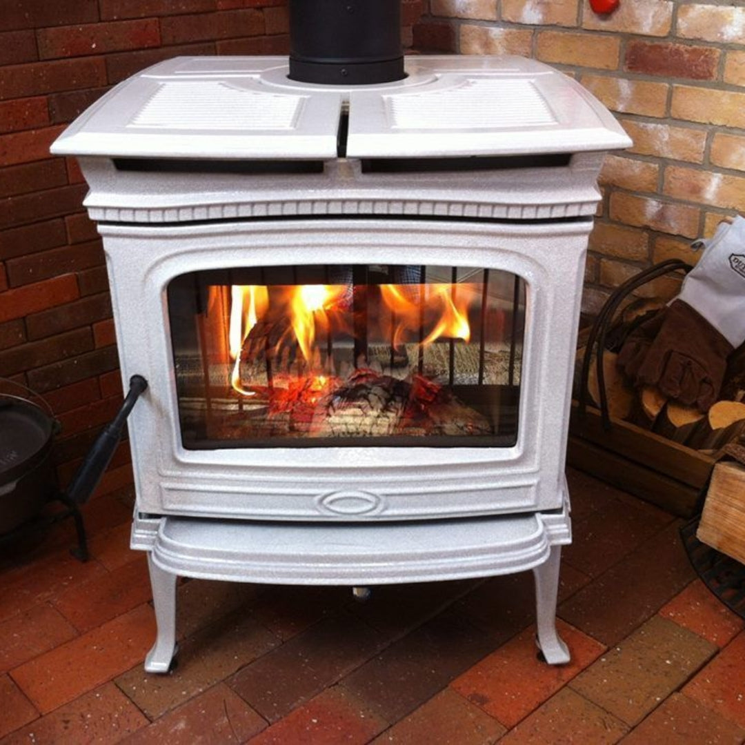 Pacific Energy Alderlea T5 White Enamel Freestanding Wood Heater