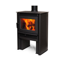 Pacific Energy Neo 1.6 Freestanding Wood Heater with Metallic Black Sides