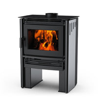 Pacific Energy Neo 2.5 Freestanding Wood Heater with Metallic Black Sides