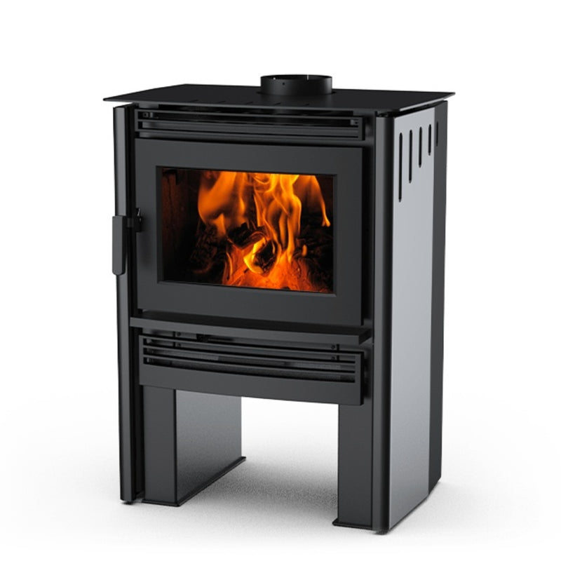 Load image into Gallery viewer, Pacific Energy Neo 2.5 Freestanding with Metallic Black Sides
