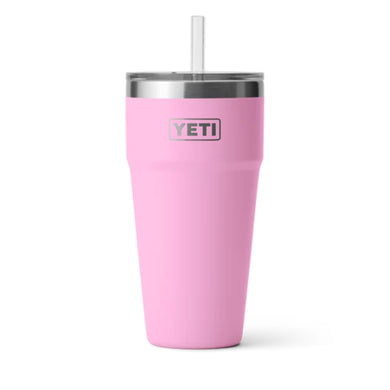 Yeti Rambler 26oz Stackable Straw Cup Power Pink