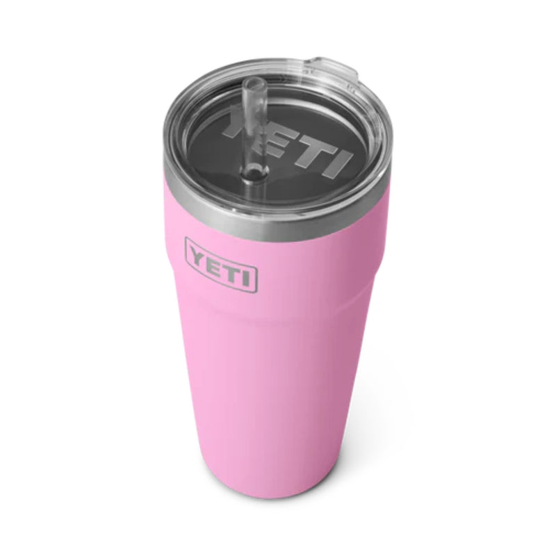 Load image into Gallery viewer, Yeti Rambler 26oz Stackable Straw Cup Power Pink
