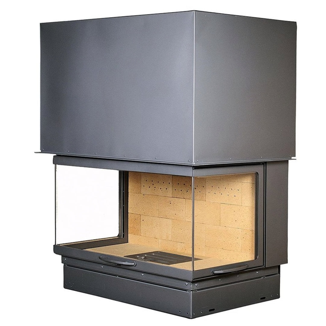 Sculpt Axis H1200 3V Three Sided Wood Fire with Swing and Lift Door