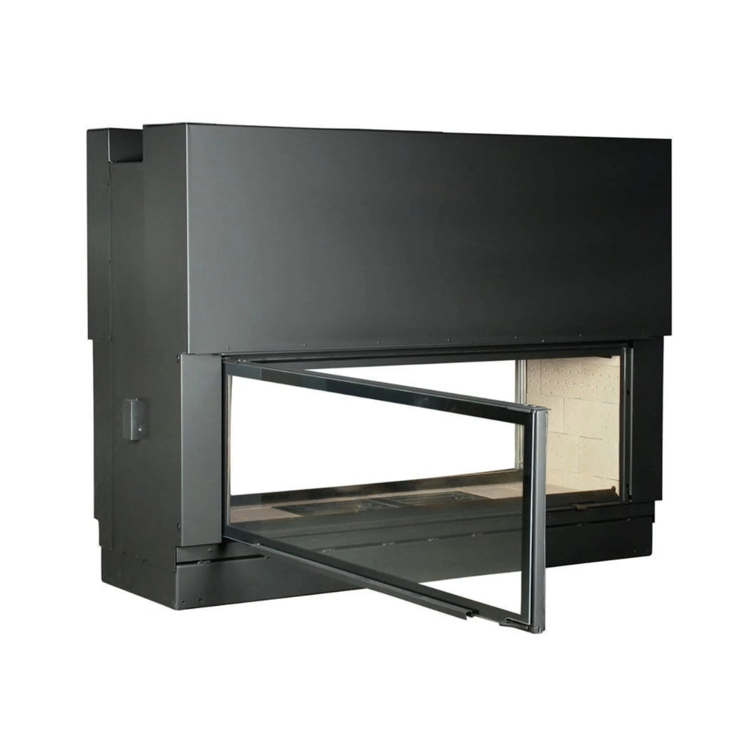 Sculpt Axis H1600 Double Sided Wood Fire with Swing and Lift Door