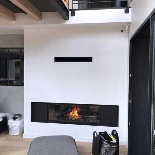 Sculpt Axis H1600 Double Sided Wood Fire with Swing and Lift Door
