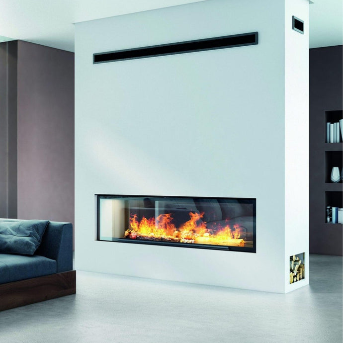 Sculpt Axis H1600 XXL Double Sided Wood Fire with Swing and Lift Door