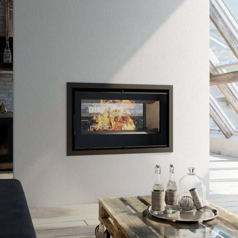 Load image into Gallery viewer, Sculpt Axis I1000 Insert Double Sided Wood Fire inc. Zero Clearance Box and Trim
