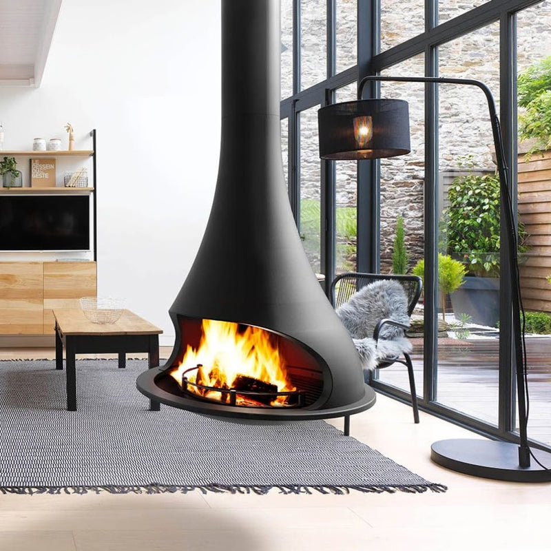 Load image into Gallery viewer, Sculpt Bordelet Tatiana 997 Rotating Suspended Wood Fire
