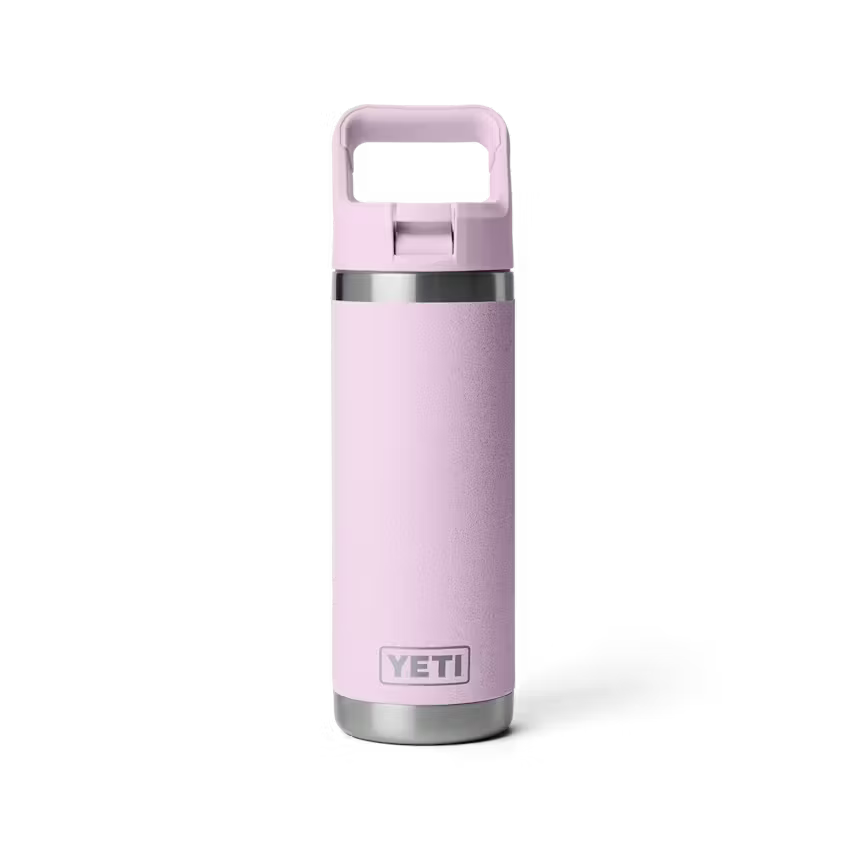 Yeti Rambler 18oz Bottle with Straw Lid | Cherry Blossom