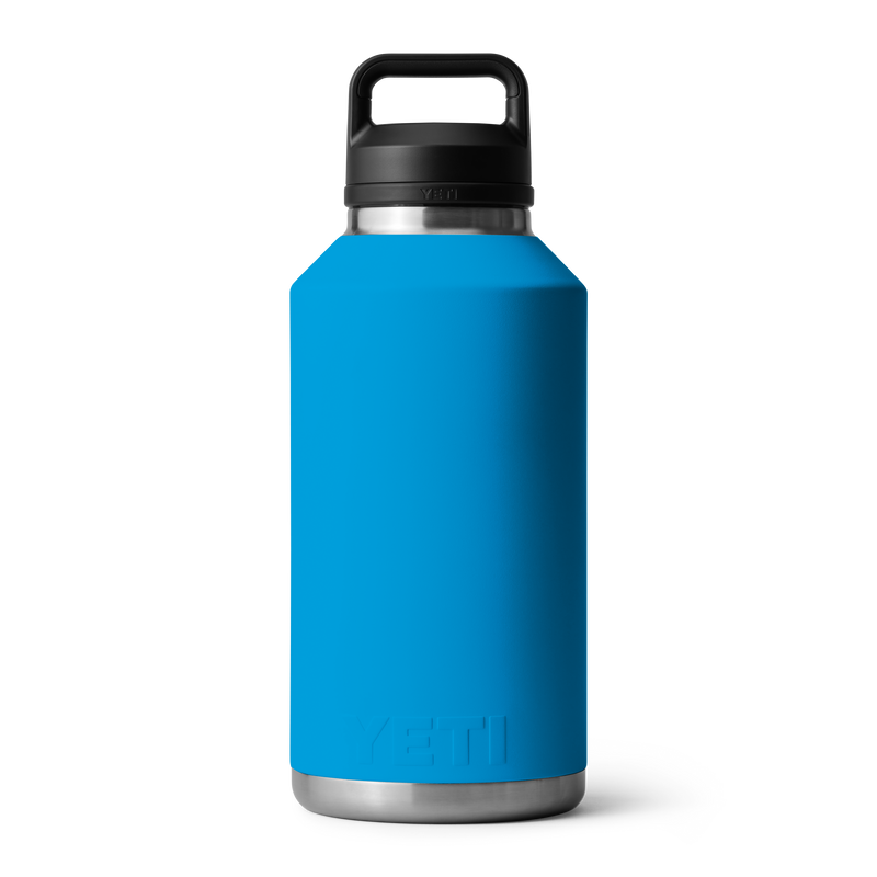 Load image into Gallery viewer, Rambler 64oz Bottle Big Wave Blue/Navy with Chug Cap
