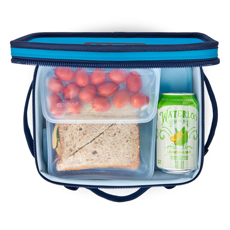 Load image into Gallery viewer, Daytrip Lunch Box Big Wave Blue/Navy

