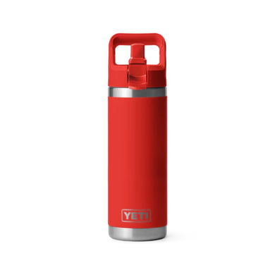 Yeti Rambler 18oz Bottle Canyon Red With Straw Cap