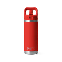 Yeti Rambler 18oz Bottle with Straw Lid | Canyon Red