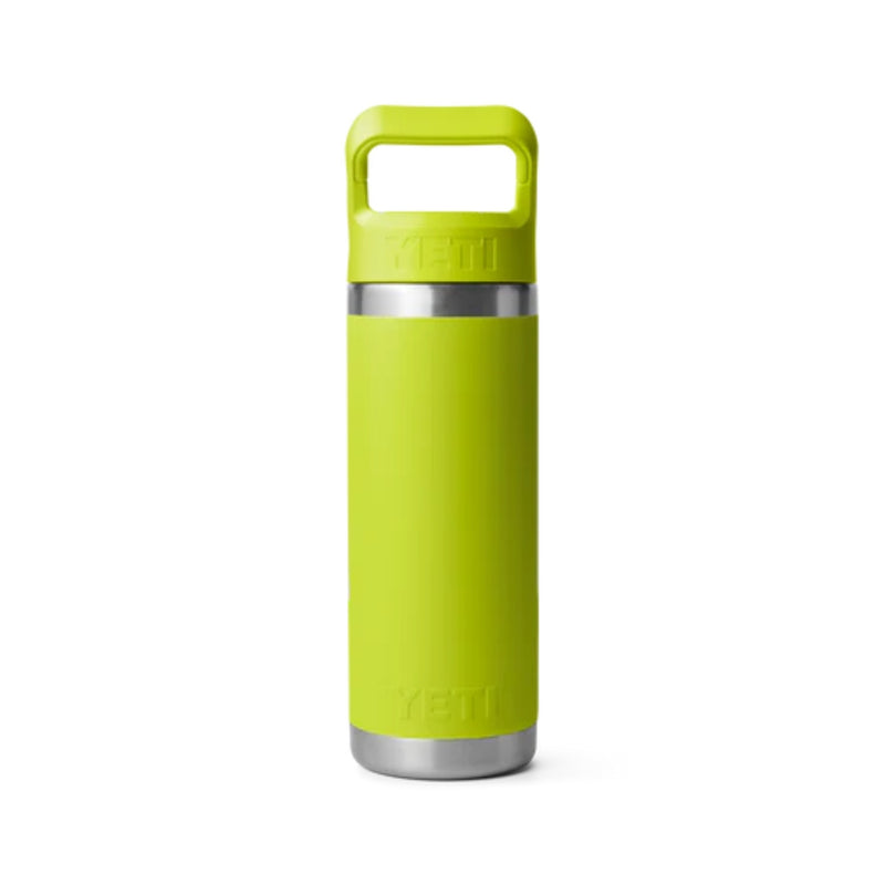 Load image into Gallery viewer, Yeti Rambler 18oz Bottle Chartreuse With Straw Cap

