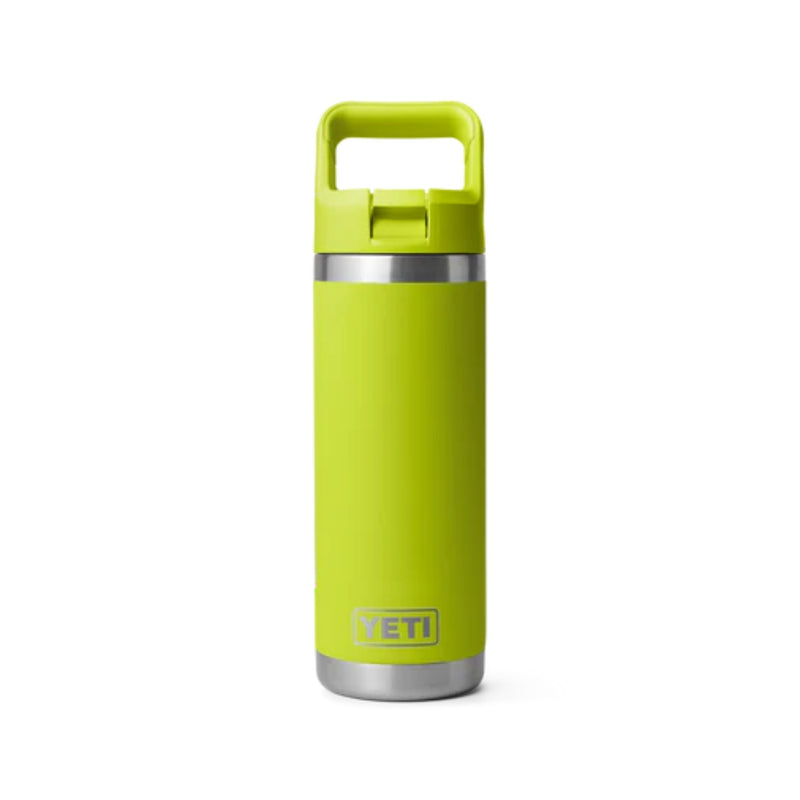 Load image into Gallery viewer, Yeti Rambler 18oz Bottle Chartreuse With Straw Cap
