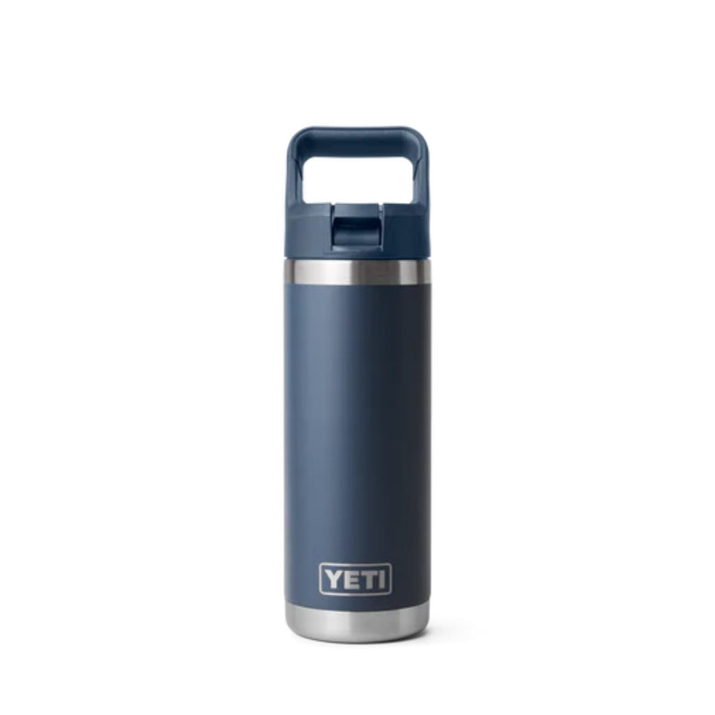 Load image into Gallery viewer, Yeti Rambler 18oz Bottle Navy With Straw Cap
