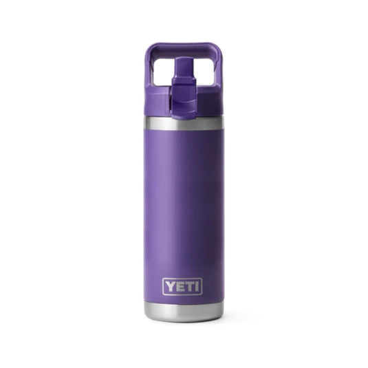 Yeti Rambler 18oz Bottle Peak Purple With Straw Cap