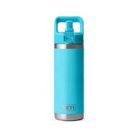 Yeti Rambler 18oz Bottle with Straw Lid | Reef Blue