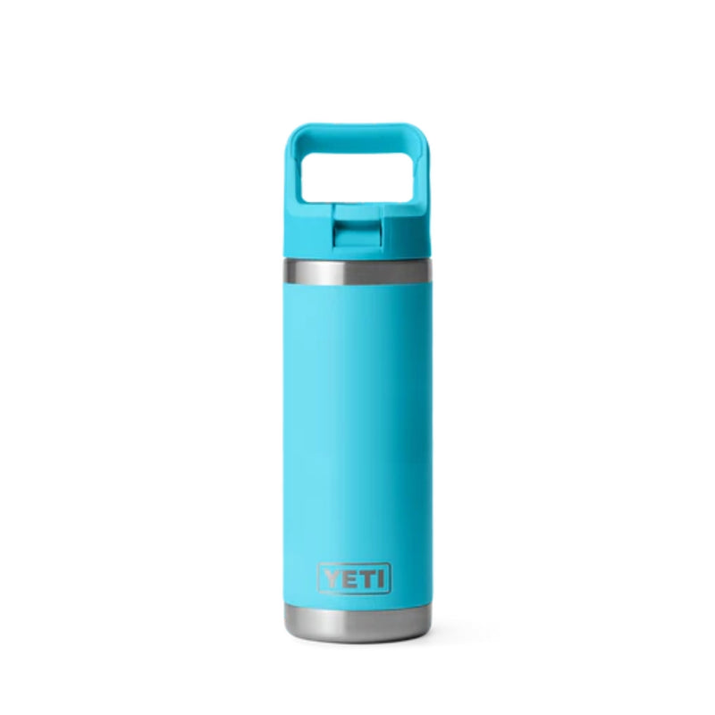 Load image into Gallery viewer, Yeti Rambler 18oz Bottle Reef Blue With Straw Cap
