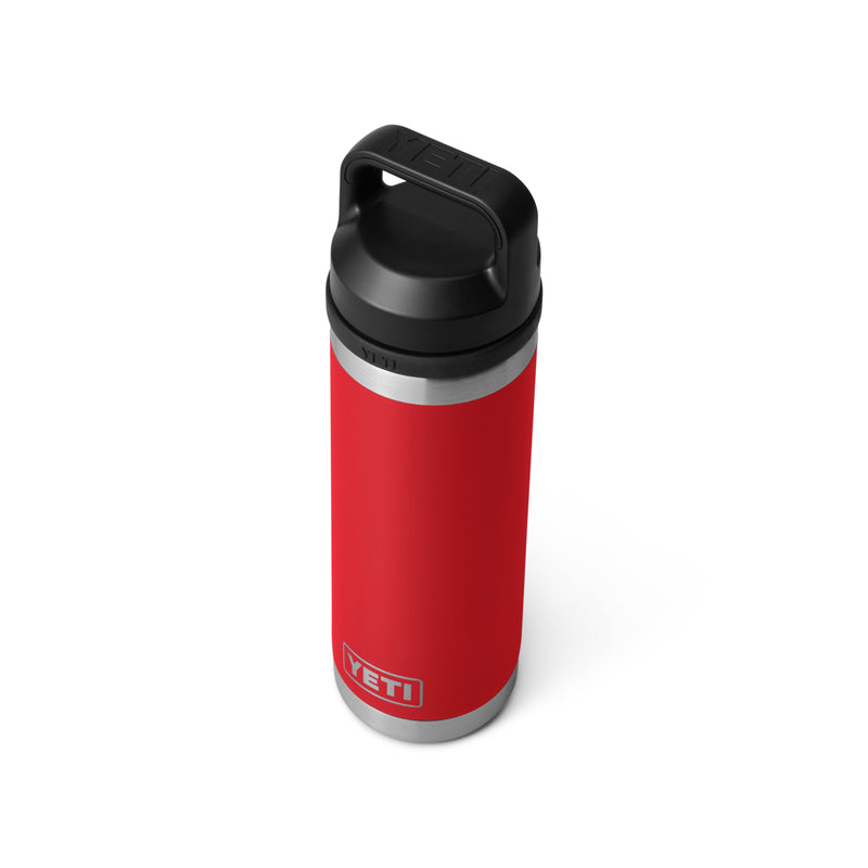 Load image into Gallery viewer, Yeti Rambler 18oz Bottle Rescue Red with Chug Cap
