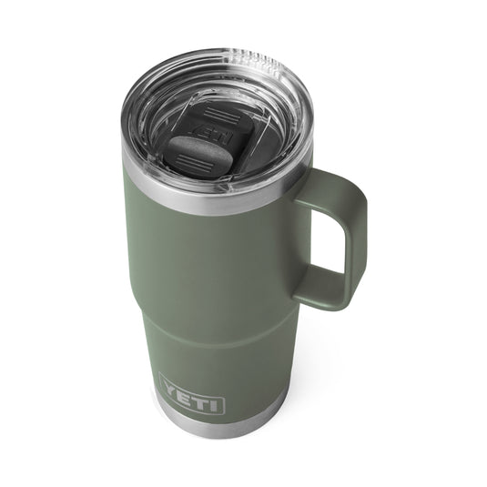 Yeti Rambler 20oz Travel Mug Camp Green with Stronghold Lid | Limited Edition