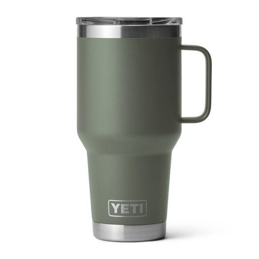 Yeti Rambler 30oz Travel Mug Camp Green with Stronghold Lid