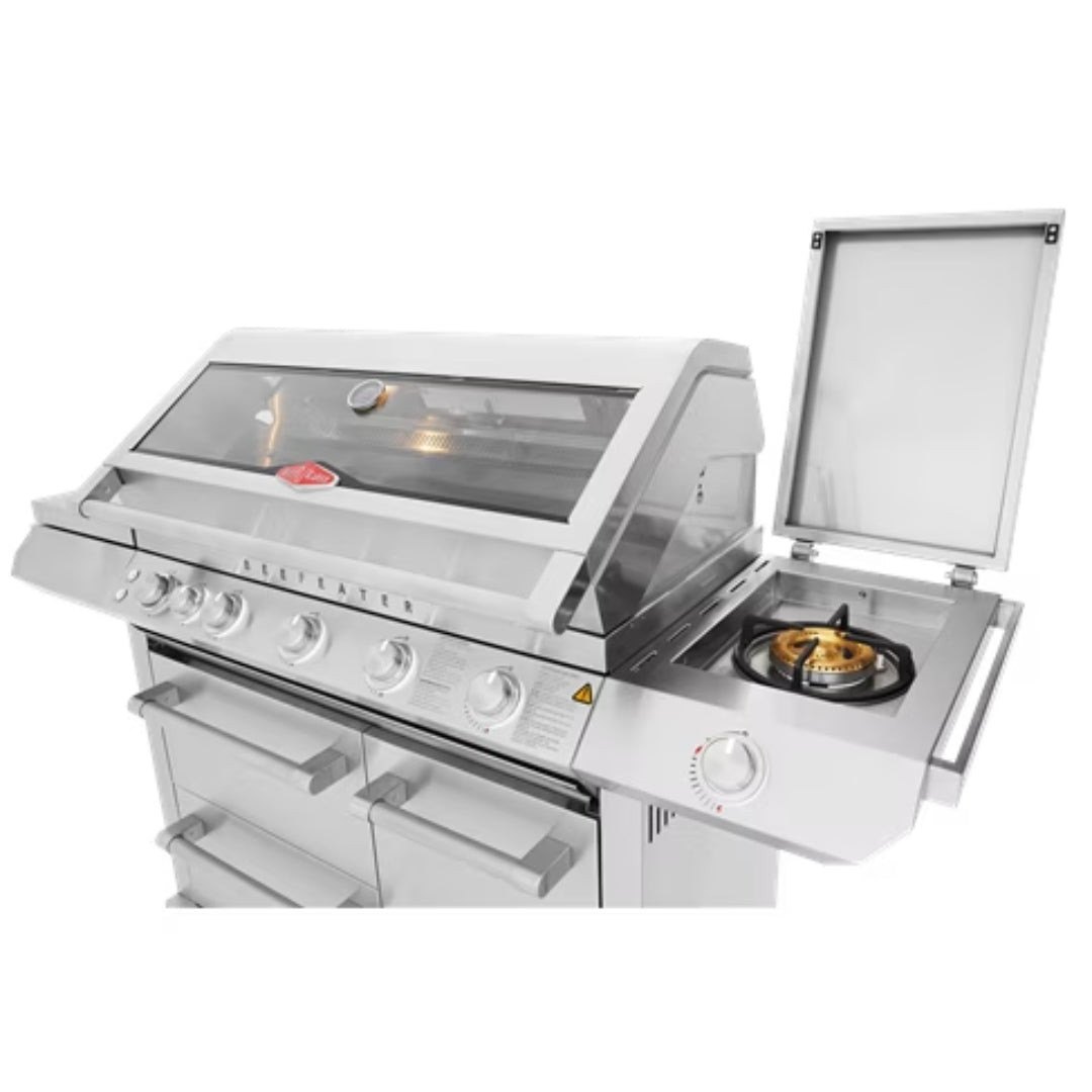 Beefeater 7000 Series Premium 5 Burner BBQ On Trolley W/Side Burner