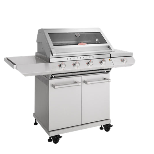 Beefeater 7000 Series Classic 4 Burner BBQ On Trolley W/Side Burner