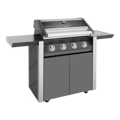 Beefeater 1600 Series 4 Burner Dark BBQ on Trolley W/Side Burner